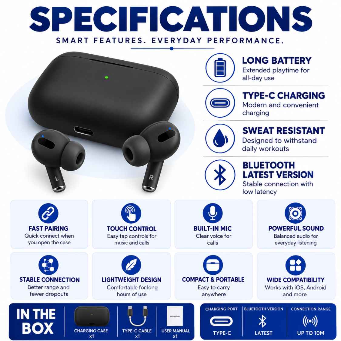 ARIES BUDS PRO. - Black PG