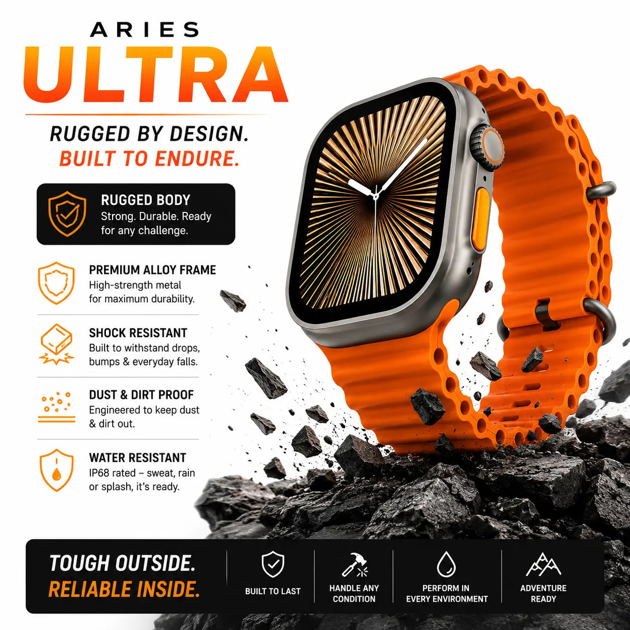 ARIES Ultra - Advanced Bluetooth Calling SmartWatch