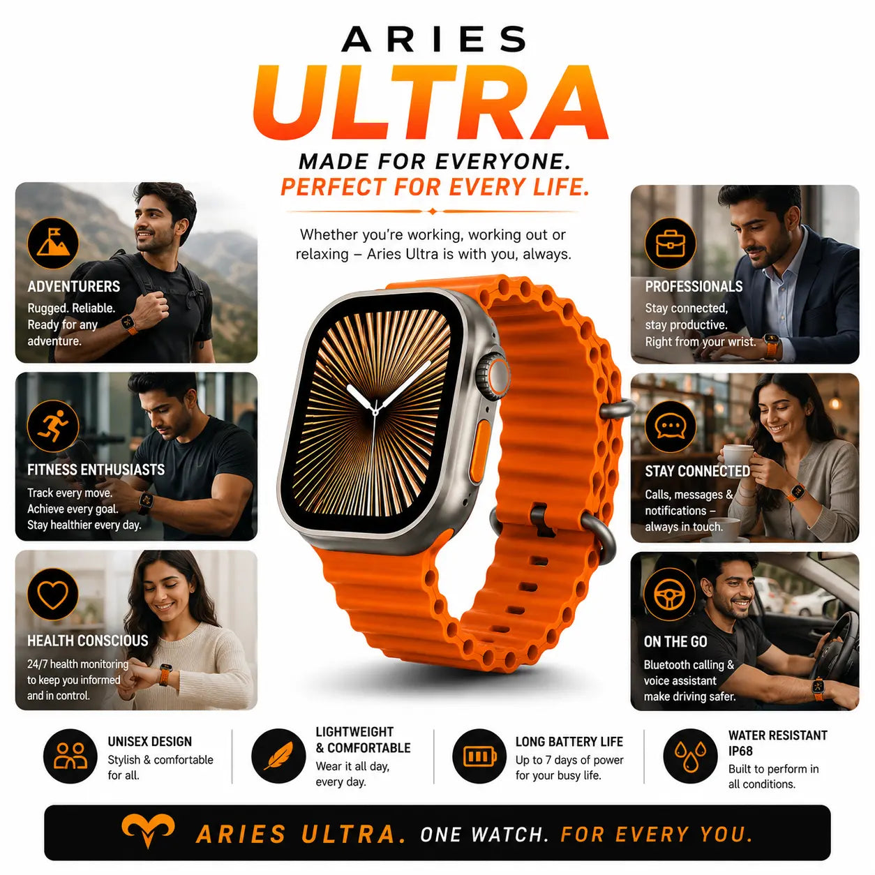 ARIES Ultra - Advanced Bluetooth Calling SmartWatch