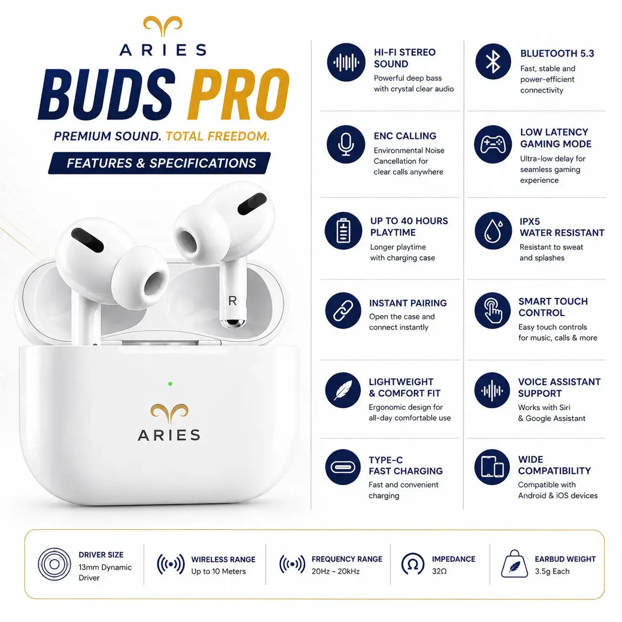 ARIES BUDS PRO - TWS